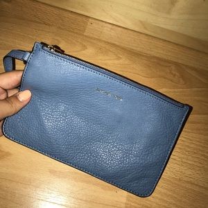 small light blue MICHAEL KORS wristlet